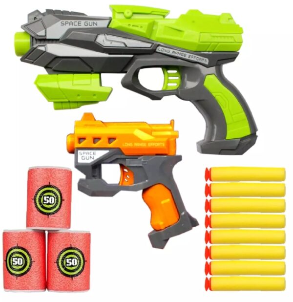Soft Foam Blaster Gun for Kids – Target Shooting Game Toy Set